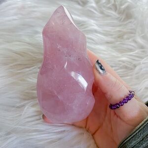 Rose quartz flame